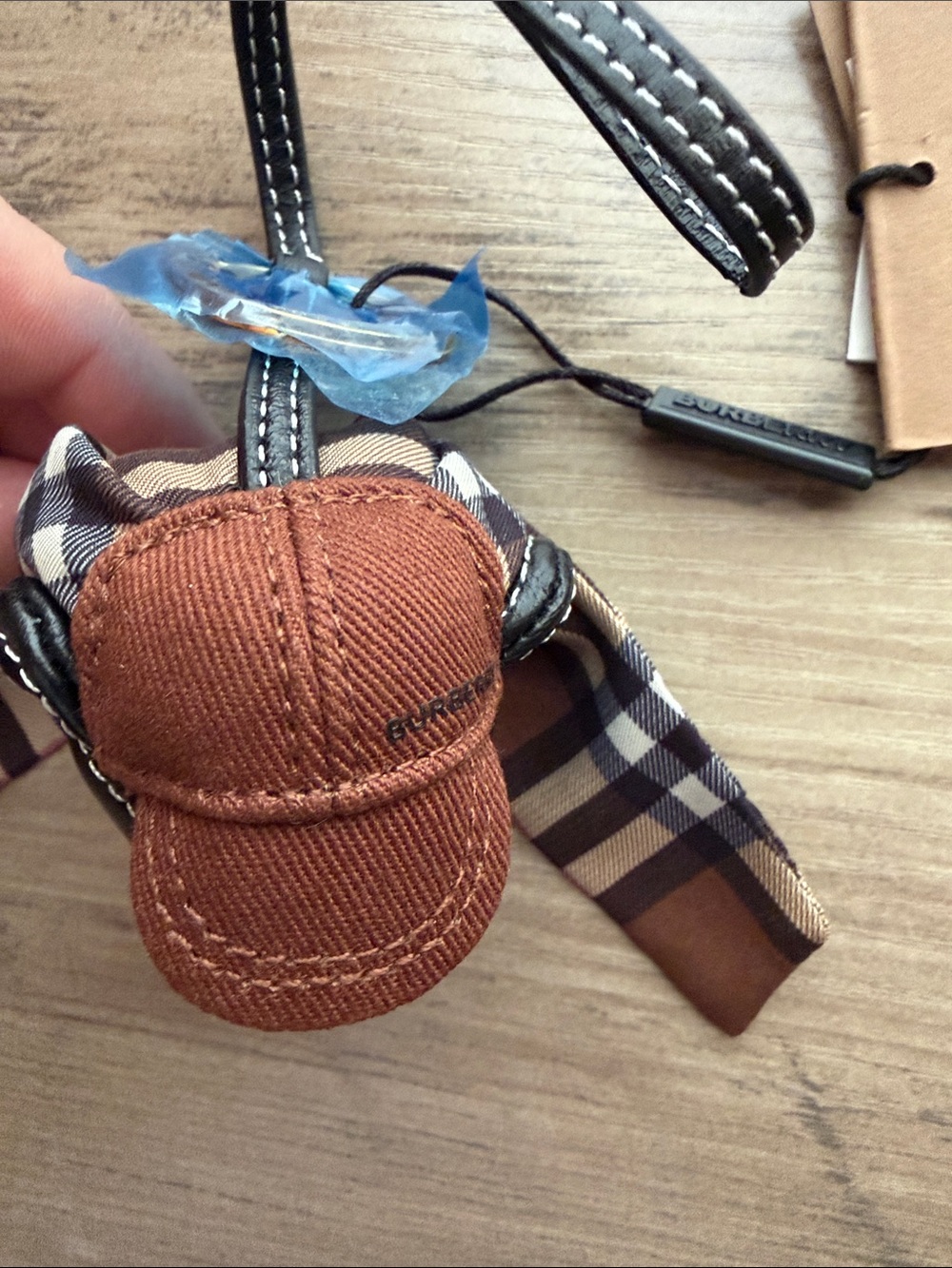 NWT Burberry Thomas Bear Giant Check Charm - Picture 5 of 6